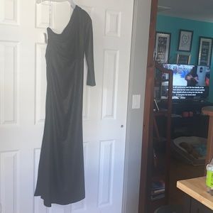 Black and gold dress